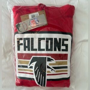 Atlanta Falcons Retro Hoodie, Red, Size Medium